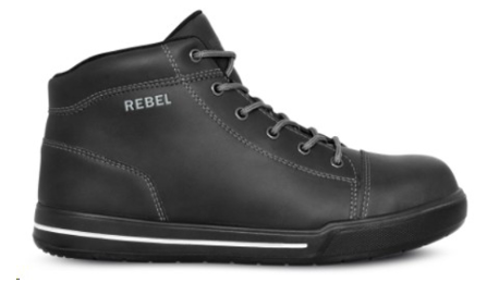 REBEL HI-TOP BLACK BOOT