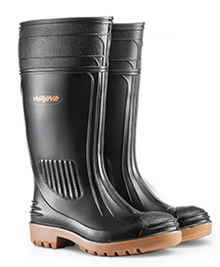 WAYNE 1270 GUMBOOT EGOLI BLK/TOFFEE STC
