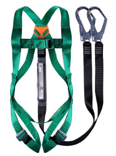 HARNESS BOVA DOUBLE LANYARD + SCAFF HOOKS